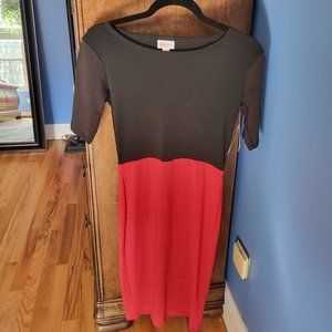 NWT LuLaRoe Julia - XXS - Black and Red